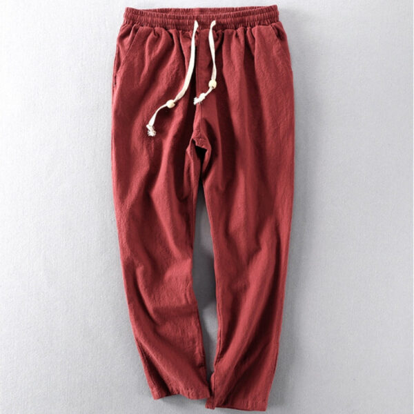 Men's Orange Denim Trousers