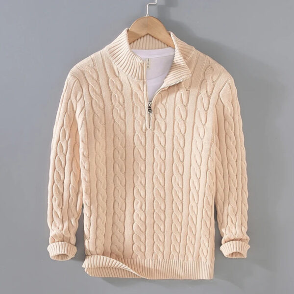 Premium Men's Four Corner Zipper Sweater - Image 8